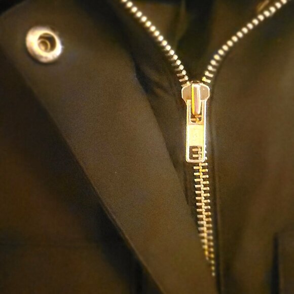 Women's Black Short Trench-Style Jacket - Size S - Picture 4 of 10